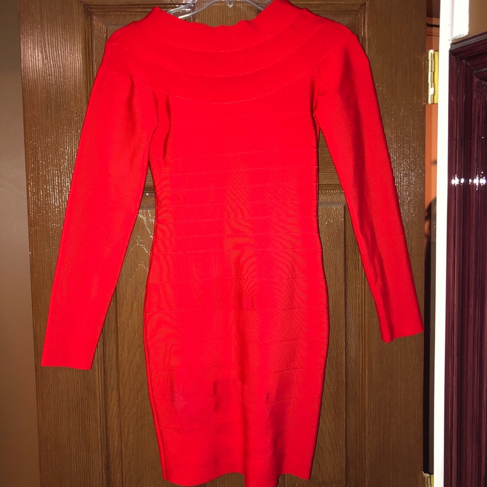 Red bandage dress